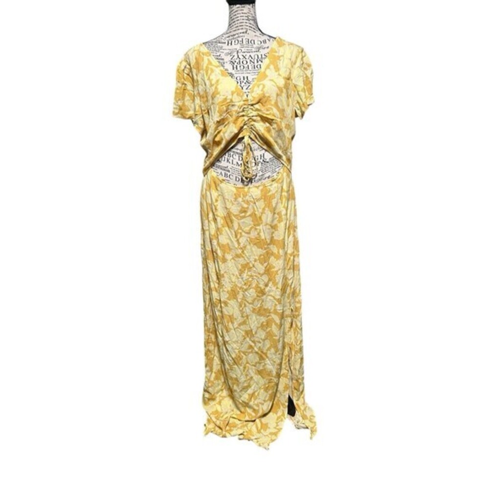 The Normal Brand Ezra Crepe Cinch Dress Large Coastal Chic Boho Resort Travel